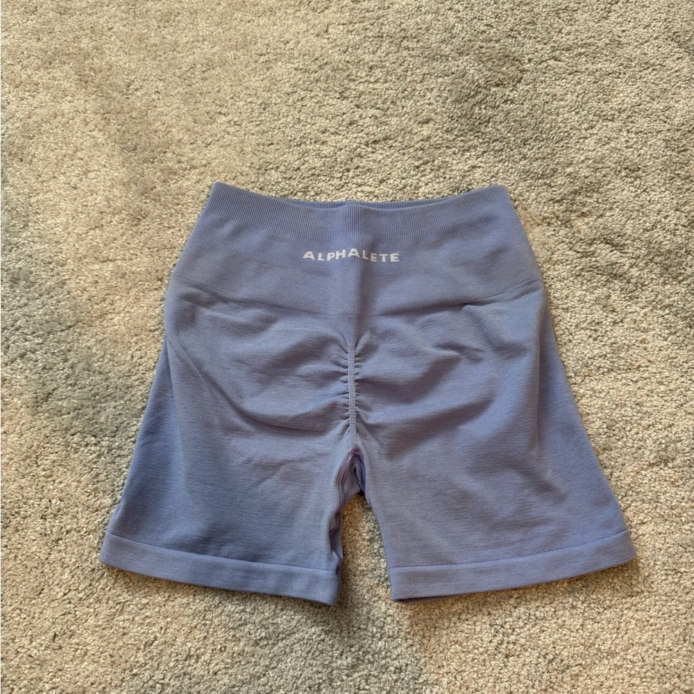 Alphalete Blue Amplify Shorts